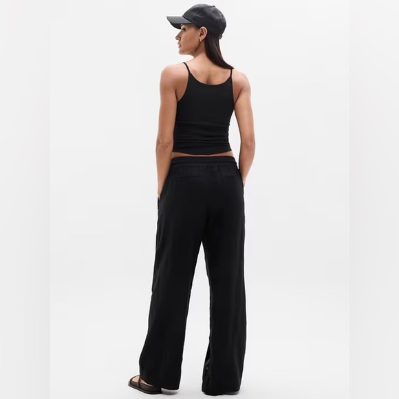 NWT Athleta Retreat High Rise Wide Leg Linen Pants Small - Picture 2 of 9